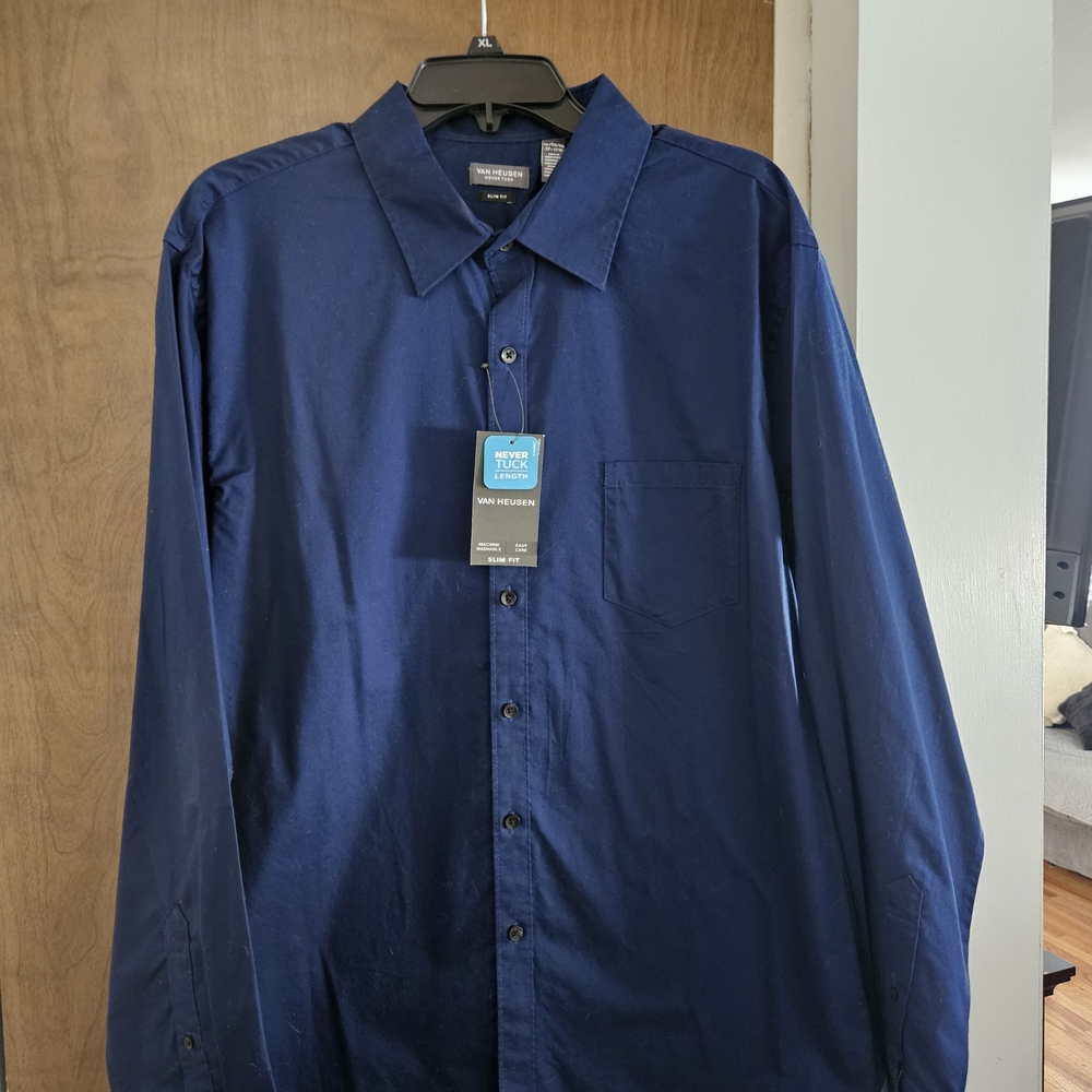 Van Heusen Classic Navy Dress Shirt